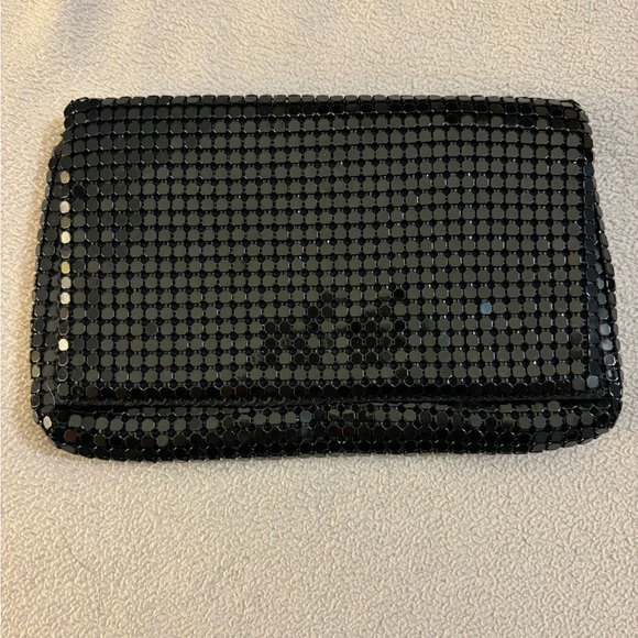 New York & Company Handbags - Small Black Square Beaded Shiny New York Company Handbag/Purse